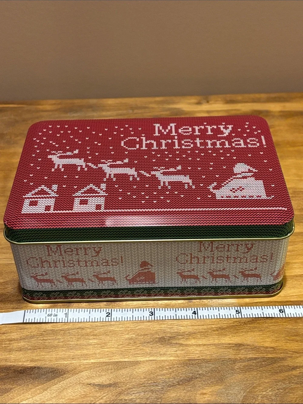 Bundle of Christmas Tins & Candy Cane Container
